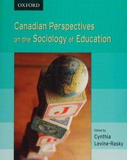 Cover of Canadian perspectives on the sociology of education by Cynthia Levine-Rasky