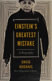 Cover of Einstein's greatest mistake by David Bodanis