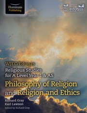 Front cover of WJEC/EDUQAS Religious Studies for A Level Year 1 and AS by Richard Gray