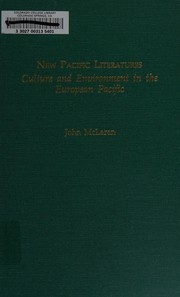 Front cover of New Pacific literatures by John D. McLaren