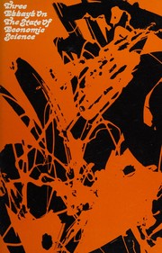 Cover of Three essays on the state of economic science by Tjalling Charles Koopmans