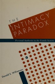 Cover of The intimacy paradox by Donald S. Williamson