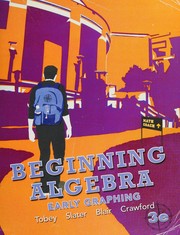Cover of Beginning algebra by John Tobey