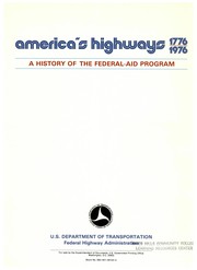 Front cover of America's highways by United States. Federal Highway Administration.