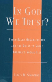 Front cover of In God we trust? by Lewis D. Solomon