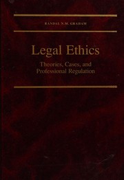 Front cover of Legal ethics by Randy N. Graham