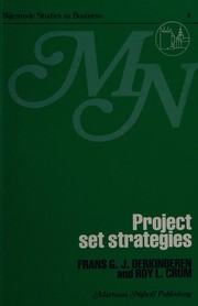 Front cover of Project set strategies by Frans G. J. Derkinderen