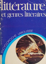 Cover of Littérature et genres littéraires by Jean Bessière