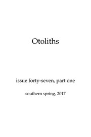 Cover of Otoliths 47 by Otoliths