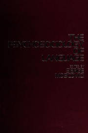 Front cover of The psychosociology of language by Serge Moscovici