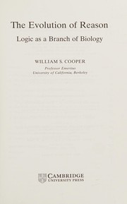 Front cover of The evolution of reason by William S Cooper