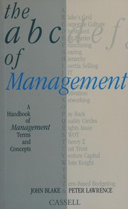 Front cover of The ABC of management by Blake, John