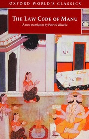 Cover of The law code of Manu by Manu