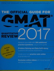 Cover of The official guide for GMAT® quantitative review 2017 by Graduate Management Admission Council