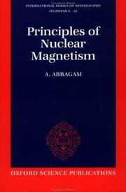 Front cover of Principles of Nuclear Magnetism by A. Abragam