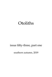 Cover of Otoliths 53 by Otoliths