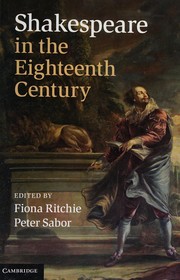 Front cover of Shakespeare in the eighteenth century by Fiona Ritchie