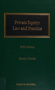 Cover of Private equity by Darryl J. Cooke