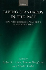 Front cover of Living standards in the past by Robert C. Allen