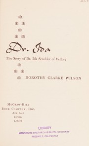 Cover of Dr. Ida by Dorothy Clarke Wilson