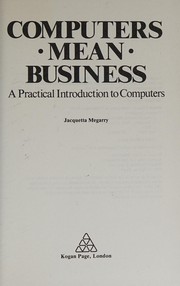Cover of Computers mean business by Jacquetta Megarry