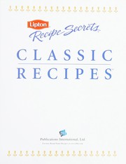 Cover of Lipton recipe secrets by Publications International, Ltd