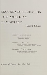 Cover of Secondary education for American democracy by William Lawrence Wrinkle