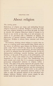 Front cover of Religion in a modern society by H. J. Blackham
