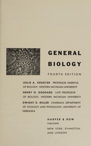 Front cover of General biology by Leslie Alva Kenoyer