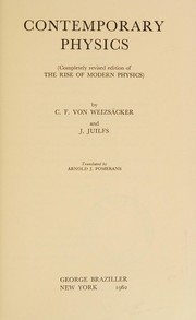 Cover of Physik der Gegenwart by Carl Friedrich Von Weizsäcker