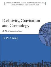 Front cover of Relativity, Gravitation, and Cosmology by Ta-Pei Cheng