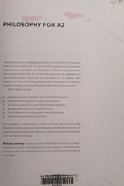 Cover of Philosophy for A2 by Michael Lacewing