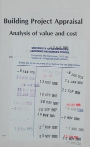 Front cover of Building Project Appraisal by Keith Hutchinson