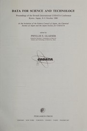 Front cover of Data for science and technology by International CODATA Conference (7th 1980 Kyoto, Japan)