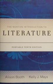 Cover of The Norton Introduction to Literature--Portable tenth edition by Alison Booth