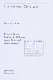 Front cover of International child law by Trevor Buck