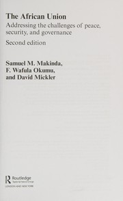 Front cover of African Union by Samuel M. Makinda