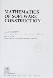 Cover of Mathematics of Software Construction by Alan Norcliffe
