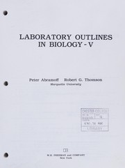 Front cover of Laboratory outlines in biology--V by Peter Abramoff