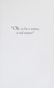 Front cover of "Oh, to be a writer, a real writer!" by Jane Tolerton