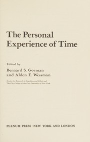 Front cover of The personal experience of time by City University of New York. Center for Research in Cognition and Affect. Annual Conference