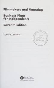 Cover of Filmmakers and financing by Louise Levison