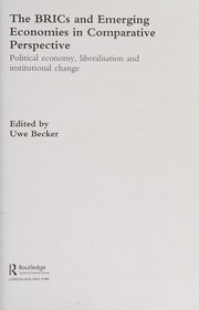Cover of BRICs and Emerging Economies in Comparative Perspective by Uwe Becker