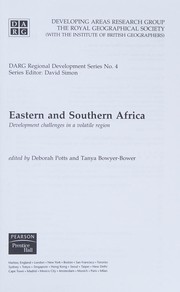 Front cover of Eastern and southern Africa by Deborah Potts