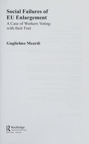 Front cover of Social failures of EU enlargement by Guglielmo Meardi