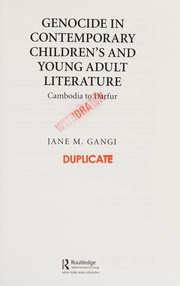 Front cover of Genocide in Contemporary Children's and Young Adult Literature by Jane Gangi