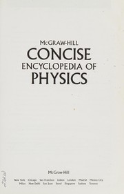 Front cover of McGraw-Hill concise encyclopedia of physics by McGraw-Hill Companies Staff