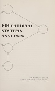 Cover of Educational systems analysis by Frank William Banghart