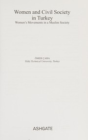 Front cover of Women and civil society in Turkey by Ömer Çaha