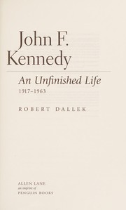 Cover of John F. Kennedy by Robert Dallek